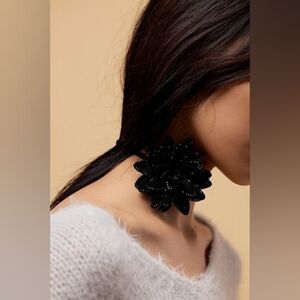 NWT Free People Black From Dusk Till Dawn Floral Choker